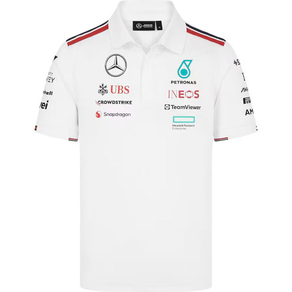 Mercedes AMG Petronas F1 2024 Team Polo - White