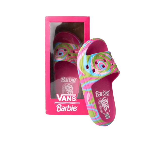 Womens Vans x Barbie™ Slide-On VR3Cush™ Sandal - Multicolor