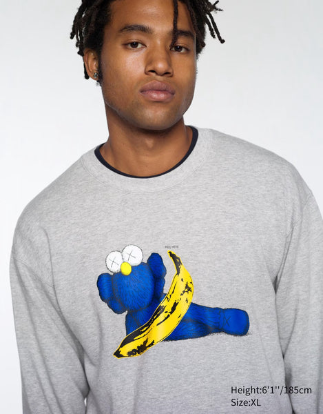 KAWS + Warhol Sweater in Gray