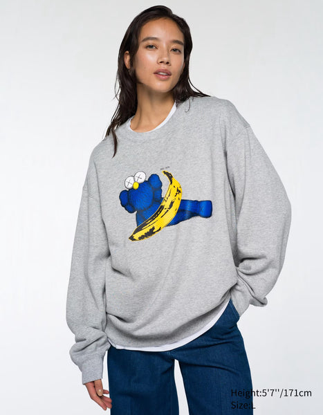 KAWS + Warhol Sweater in Gray