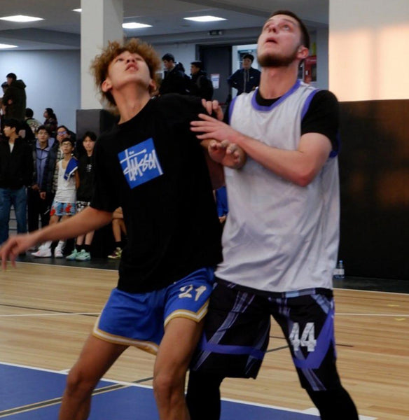 Stussy Logo Box Tee in Black