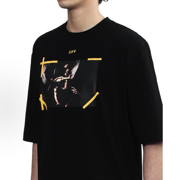 Off-White Arrow Carav Mercy Skat Tee in Black (SS26)