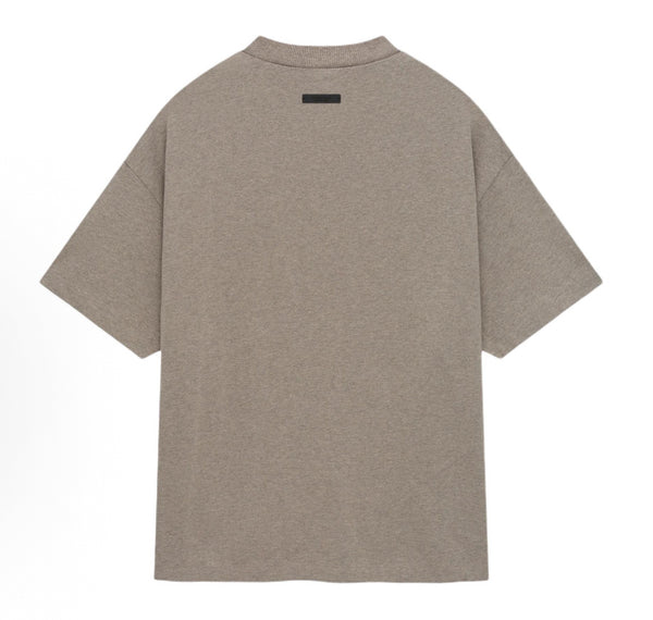 FOG Essentials SS25 College Print Tee in Heather Grey