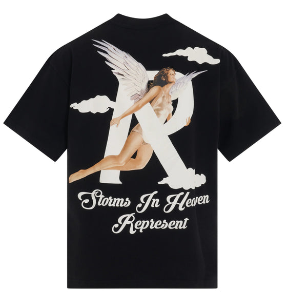 Represent Storms in Heaven Tee in Black