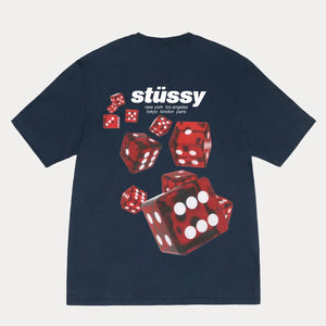 Stussy Rollers Tee in Navy