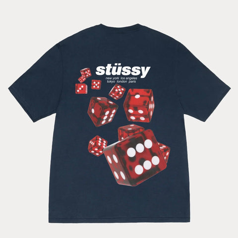 Stussy Rollers Tee in Navy