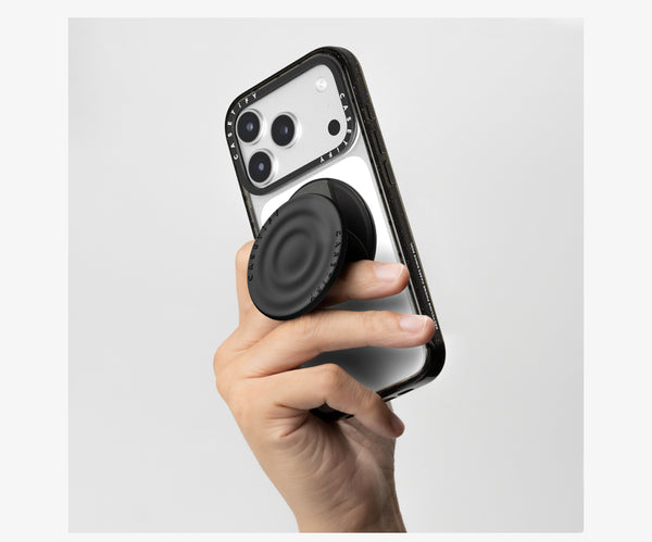 Casetify Snappy™ Ripple Grip Stand - Black