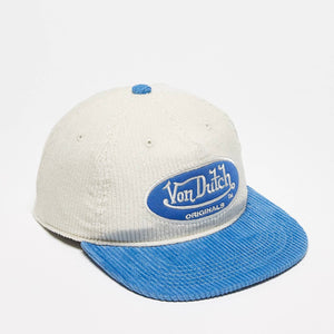 Von Dutch Baseball Cap in Beige Blue