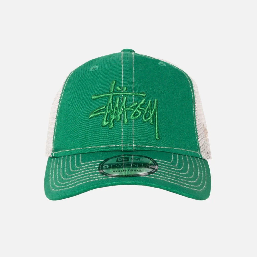 Stussy Basic Trucker 9Twenty Cap in Kelly