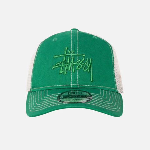 Stussy Basic Trucker 9Twenty Cap in Kelly