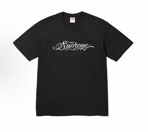 Supreme Script Tee FW24 in Black