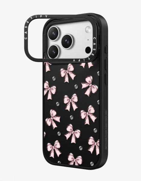 Casetify Metallic Pink Ribbon
Impact Ring Stand Case MagSafe Compatible for iPhone 17 Pro Max