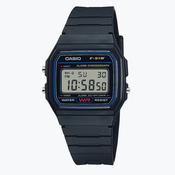 Casio F-91W-1 Watch in Black