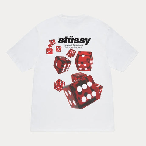 Stussy Rollers Tee in White