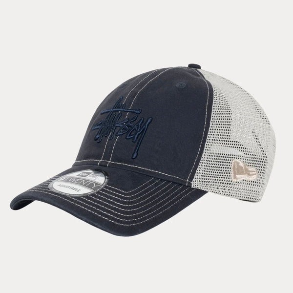 Stussy Basic Trucker 9Twenty Cap in Deep Navy