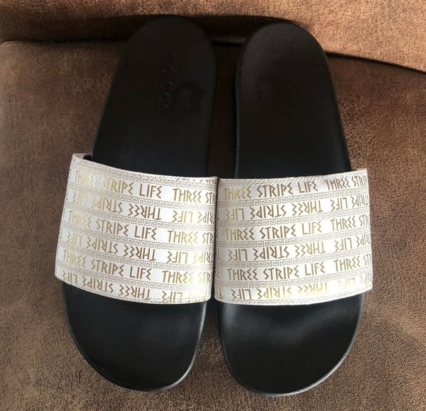 Adidas Adilette Comfort Three Stripe Life Slides