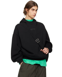 Fear of God Essentials Hoodie SS24 in Jet Black