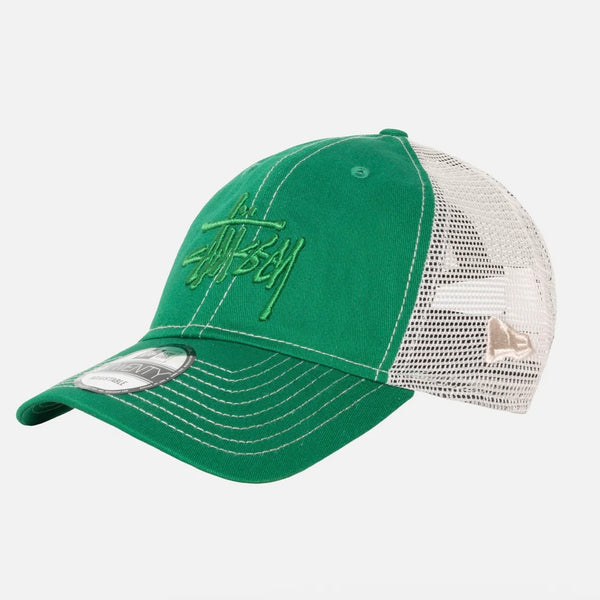 Stussy Basic Trucker 9Twenty Cap in Kelly