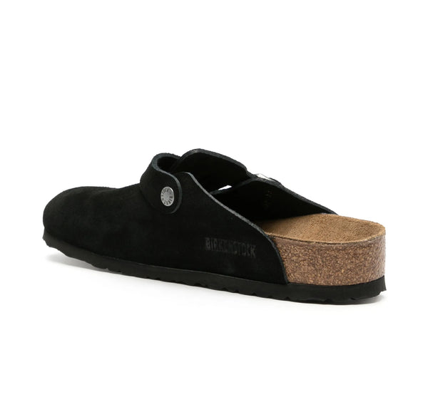 Birkenstock Boston Suede Leather in Black