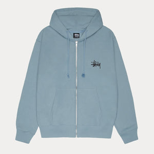 Stussy Basic Zip Hoodie in Slate
