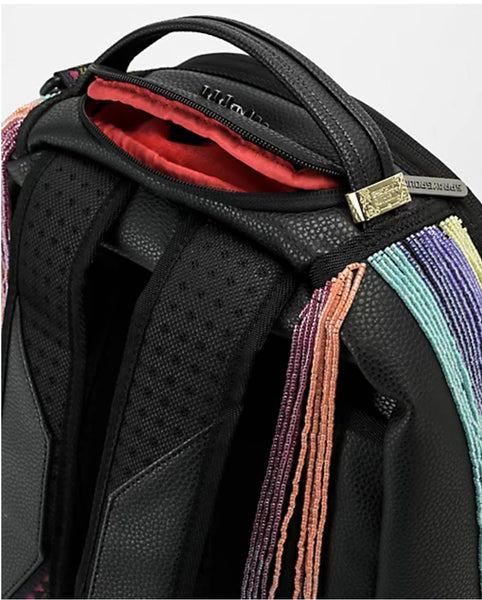 Sprayground AI Beaded Shark DLX Black Backpack