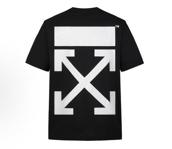 OFF-WHITE Classic Color-Blocked Arrow Print Tee in Black