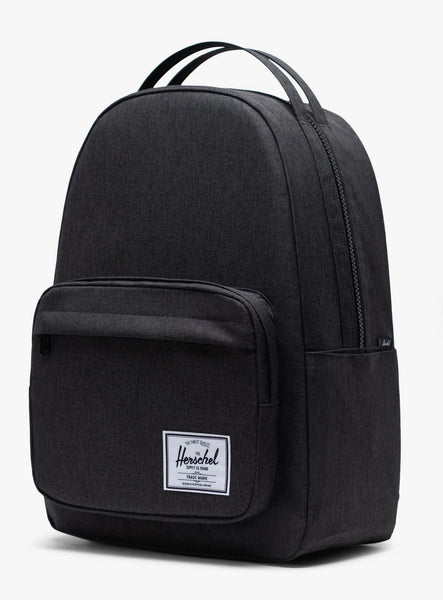 Herschel Miller Black Crosshatch Backpack