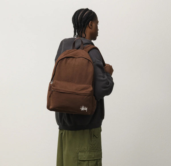 Stussy Canvas Backpack in Brown