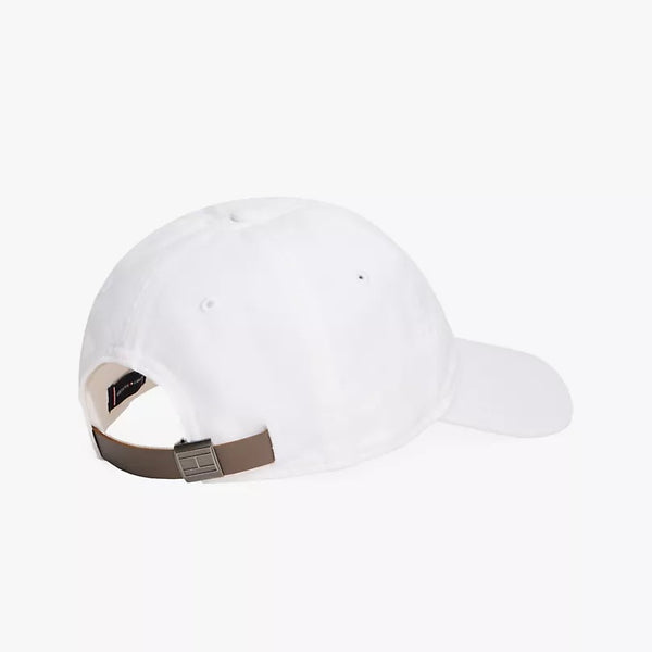 Tommy Embroidered Tommy Logo Baseball Cap in Bright White