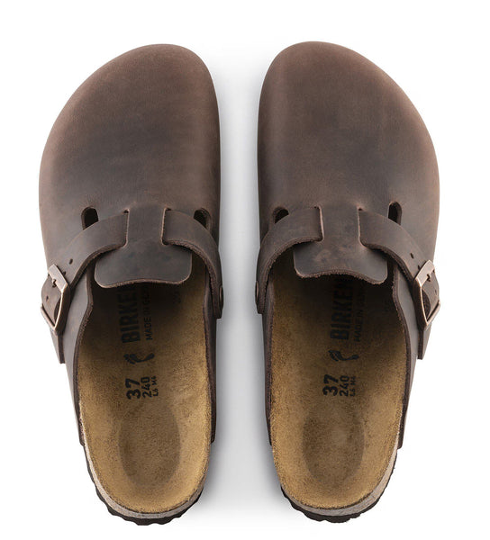Birkenstock Boston Oiled Leather in Habana