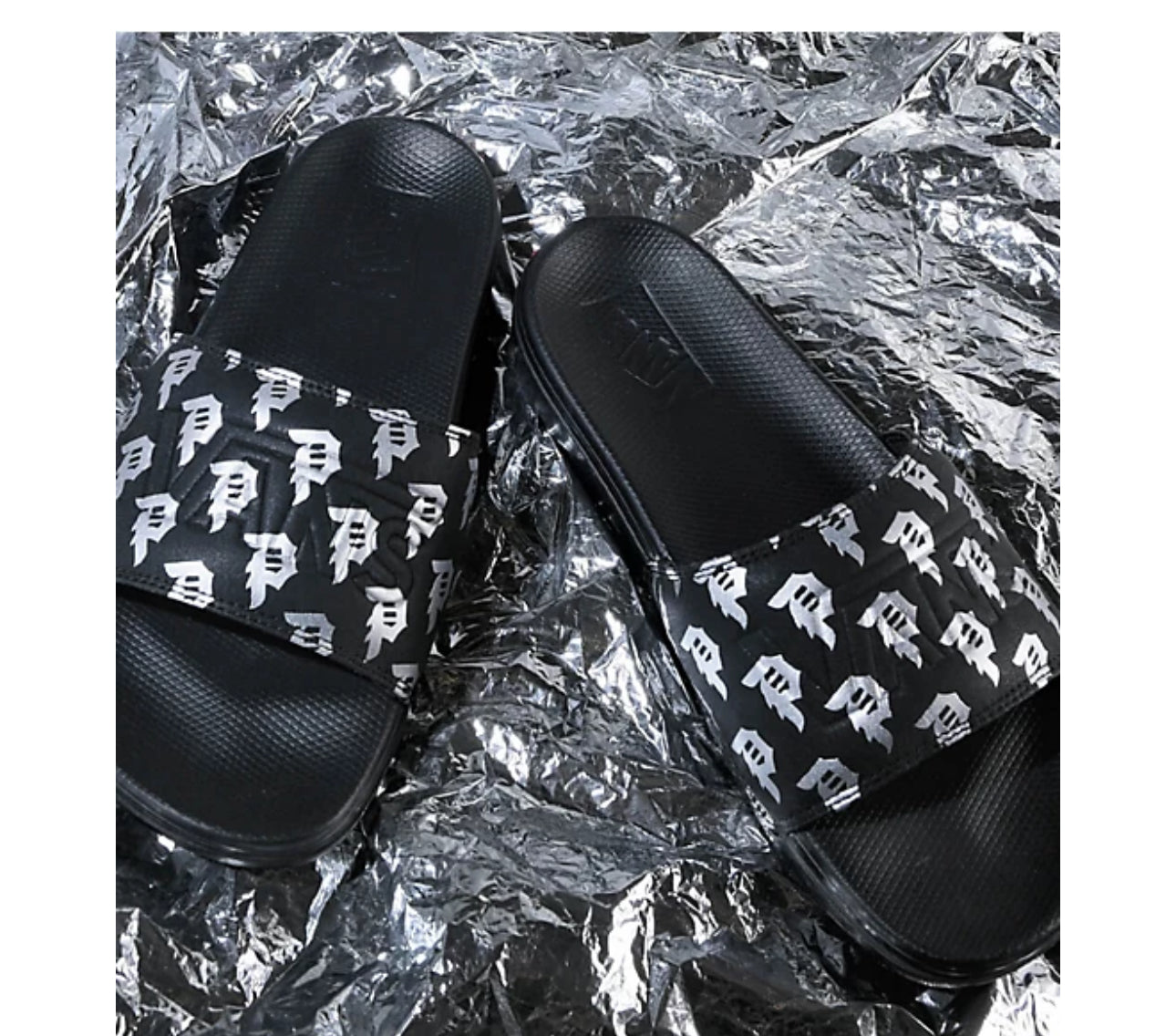 Primitive Slides Vans x Primitive La Costa Black Slides – Justhypecambodia