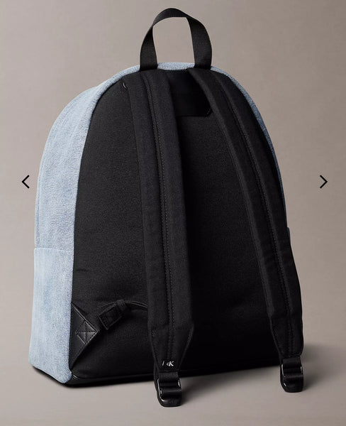 Calvin Klein Denim Monogram Logo Backpack