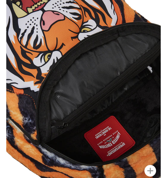 Sprayground Tiger Cozy Velour Fur Backpack