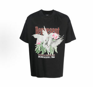 Represent Double Distyled Tee in Noir