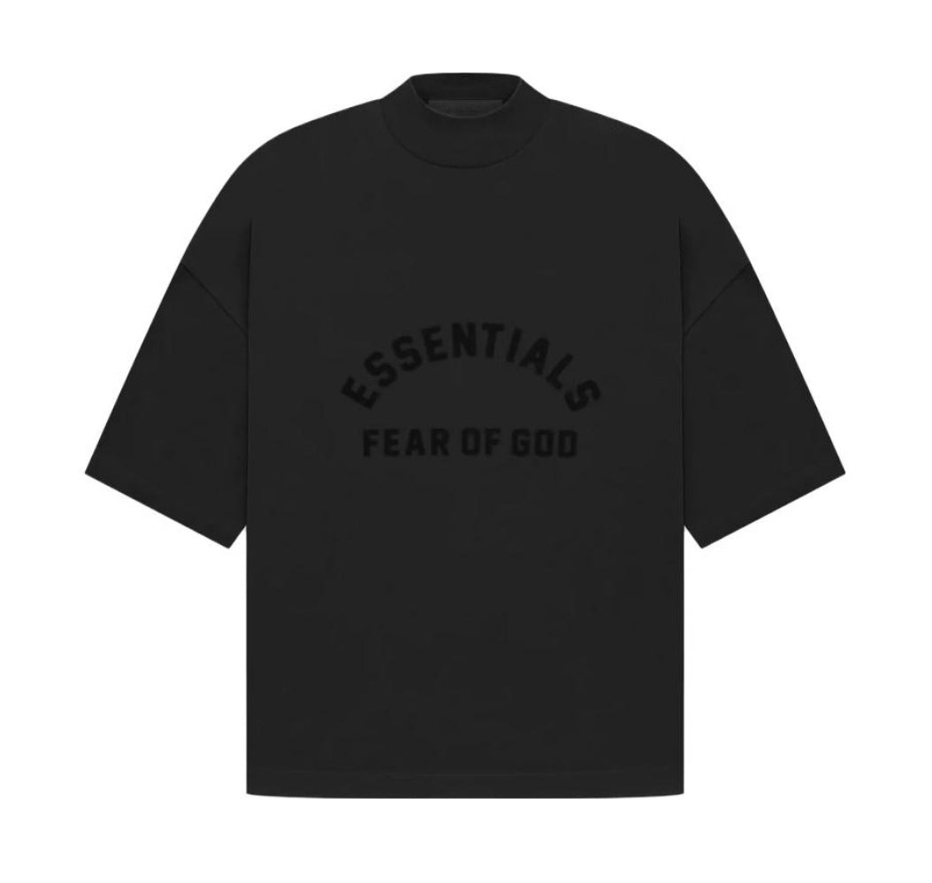 Fear of God Essentials Tee SS23 in Jet Black