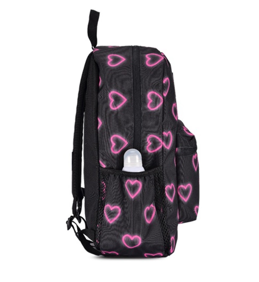 JanSport Cross Town Backpack in Happy Heart Black – Justhypecambodia