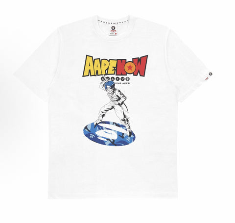 Aape x Dragon Ball Z Tee in White