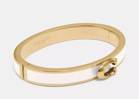 Coach Signature Push Hinged Bangle