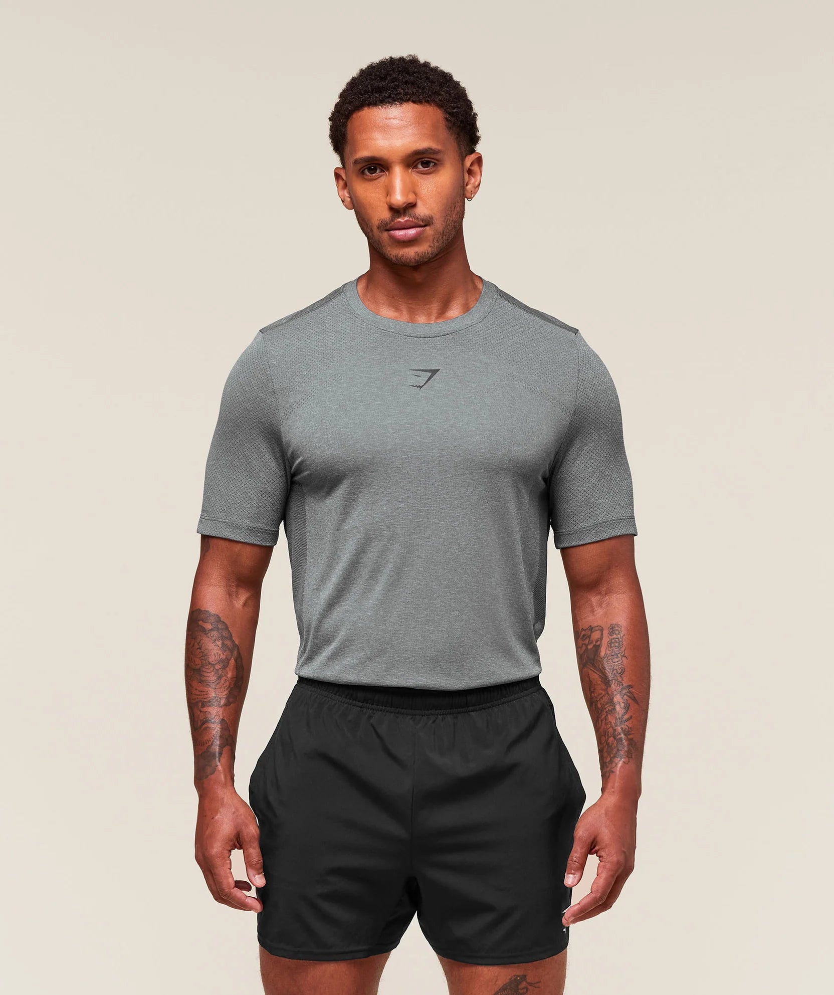 Gymshark Lightweight Seamless Tshirt in Smokey Grey