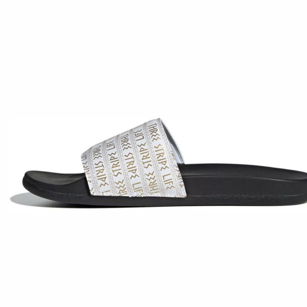 Adidas Adilette Comfort Three Stripe Life Slides