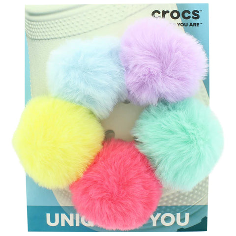 Crocs Bright Color Puff Ball 5 Packs Jibbitz