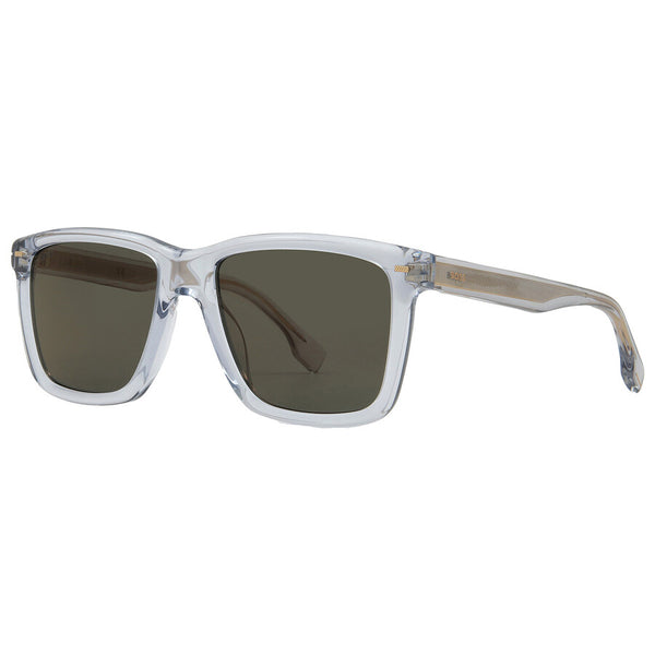 Hugo Boss Green Gold Mirror Square Men's Sunglasses
