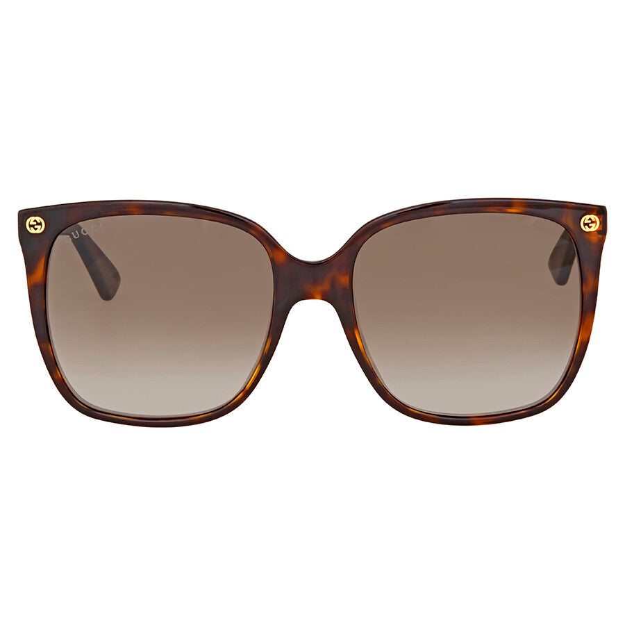 Gucci Brown Cat Eye Ladies Sunglasses