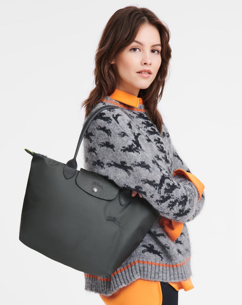 Longchamp Le Pliage Green M Tote bag in Graphite