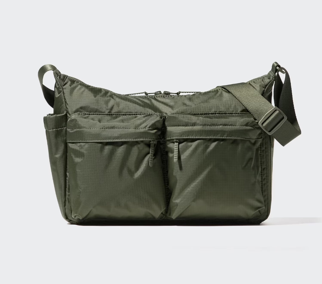 Uniqlo Multi Pocket Shoulder Bag in Olive
