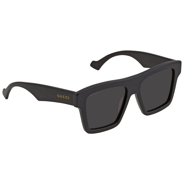 Gucci Solid Grey Square Men's Sunglasses