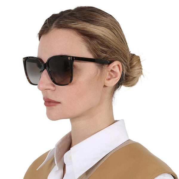 Gucci Brown Cat Eye Ladies Sunglasses