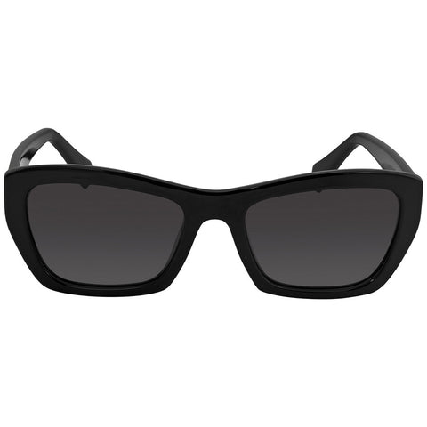 Ferragamo Salvatore Grey Rectangular Ladies Sunglasses