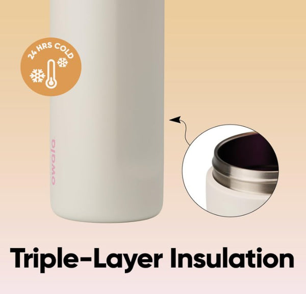 Owala FreeSip Insulated Stainless Steel Water Bottle with Straw, 24 Oz, in Daybreak
