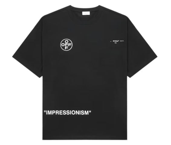 Off-White Stencil Arrow Tee in Black (SS26)
